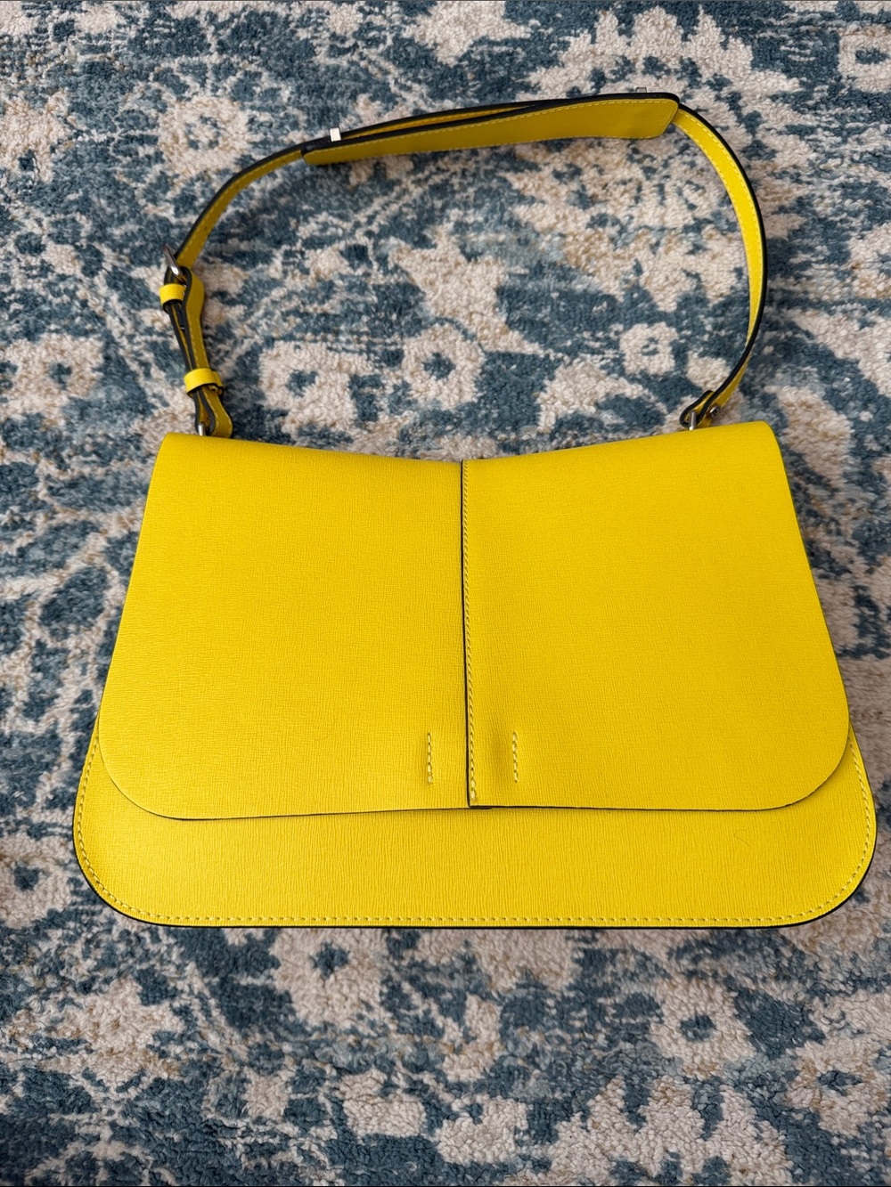 Gianni Chiarini Yellow Leather Crossbody Bag